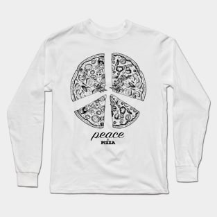 Peace & Pizza Long Sleeve T-Shirt